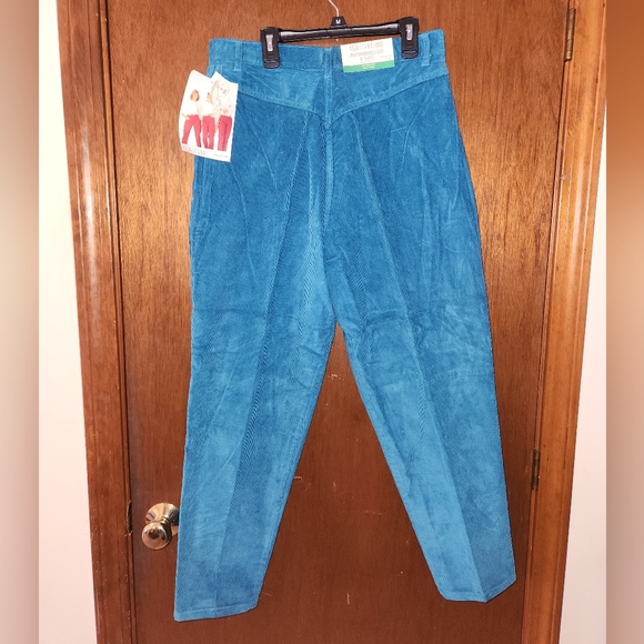 vintage teal corduroy pants - Picture 5 of 10